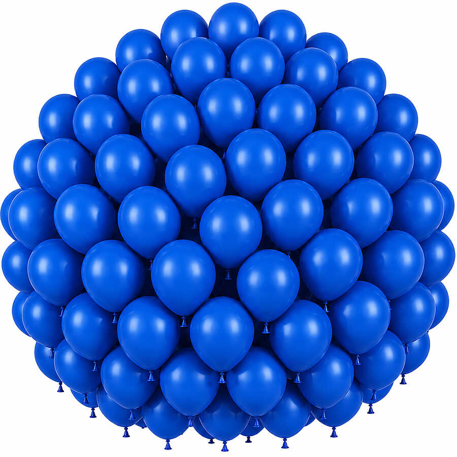 Mavi Renk Lateks Pastel Balon (30 cm) - 100 Adet