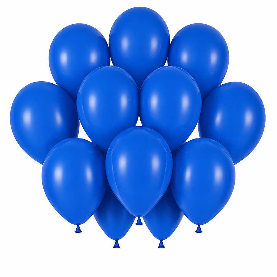 Mavi Renk Lateks Pastel Balon (30 cm) - 12 Adet
