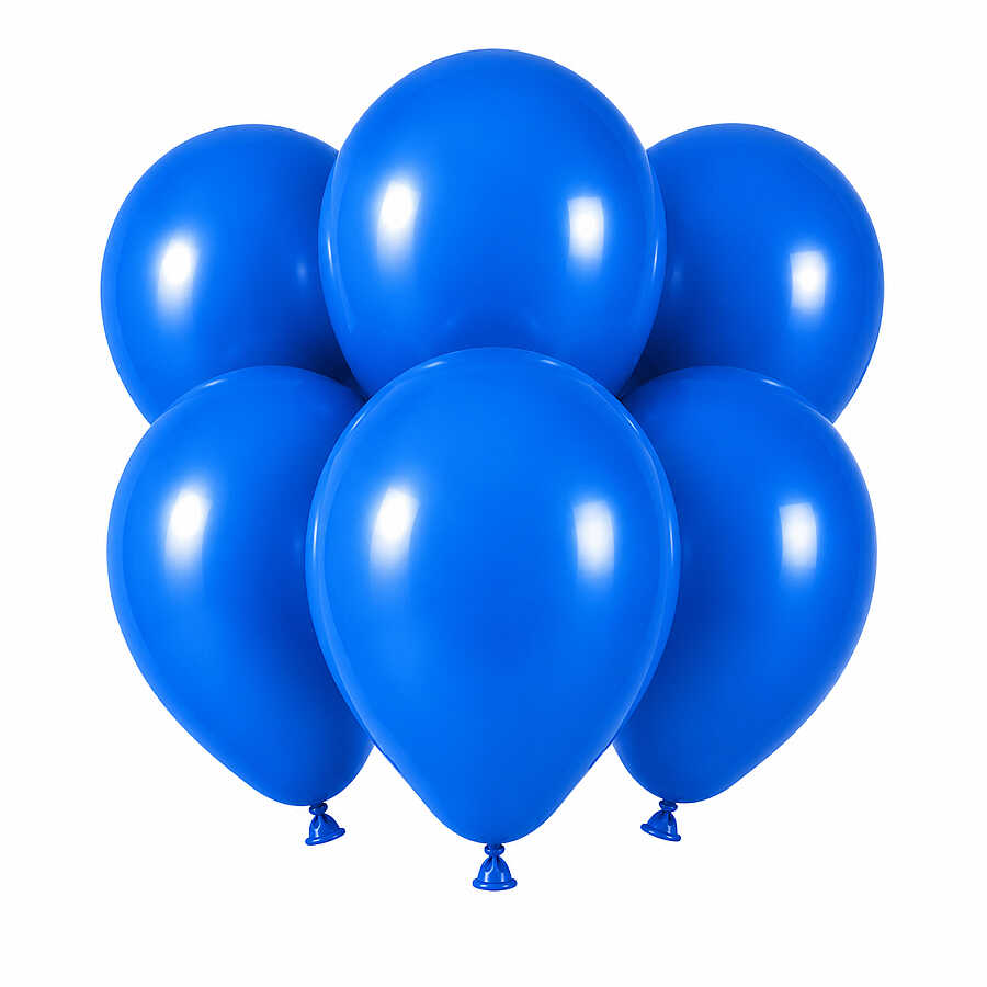 Mavi Renk Lateks Pastel Balon (30 cm) - 6 Adet