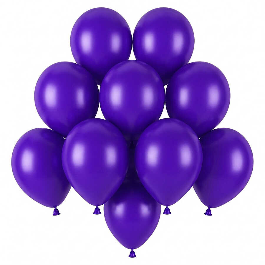 Mor Renk Lateks Pastel Balon (13 cm) - 10 Adet