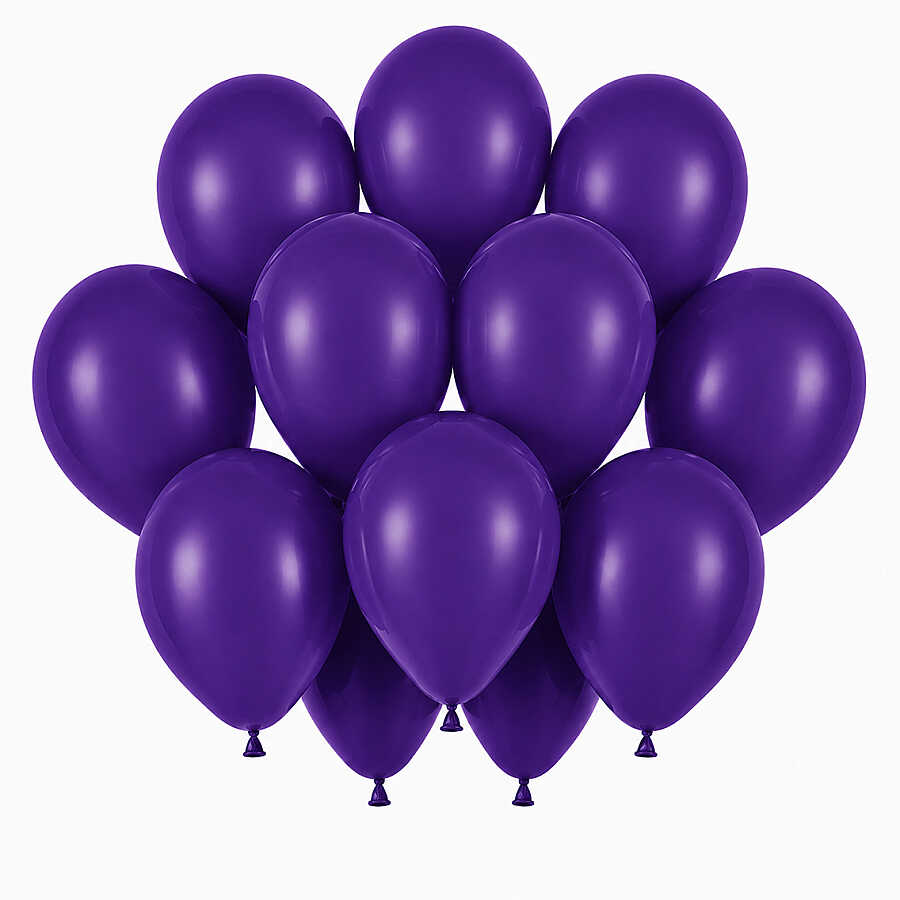 Mor Renk Lateks Pastel Balon (30 cm) - 12 Adet