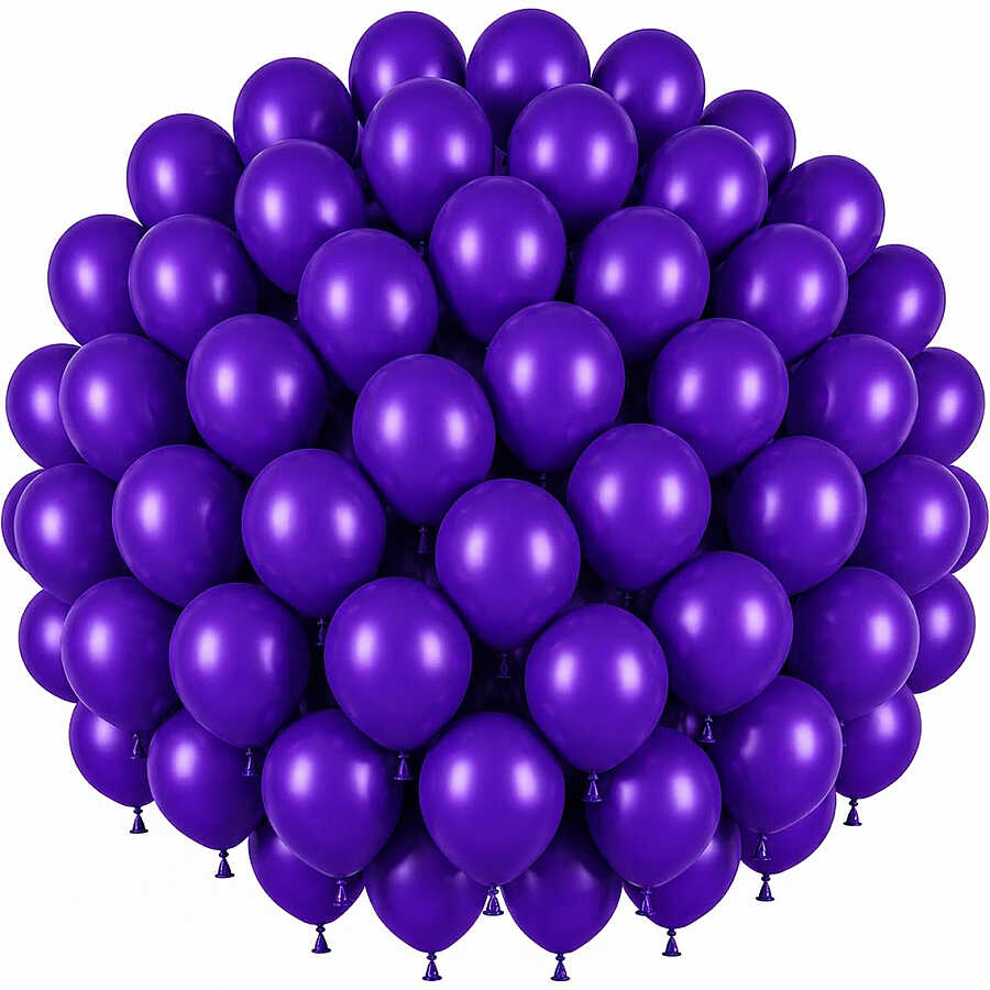 Mor Renk Lateks Pastel Balon (30 cm) - 50 Adet