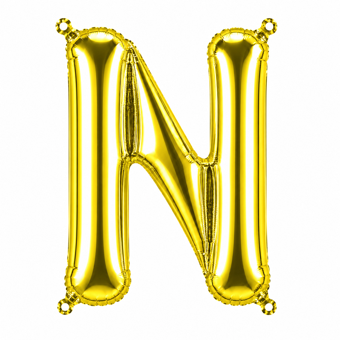 N Harfi Folyo Balon Altın Rengi (36 cm)