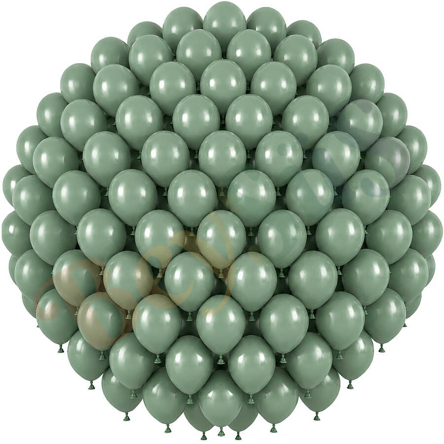 Okaliptus Renk Lateks Retro Balon (30 cm) - 100 Adet