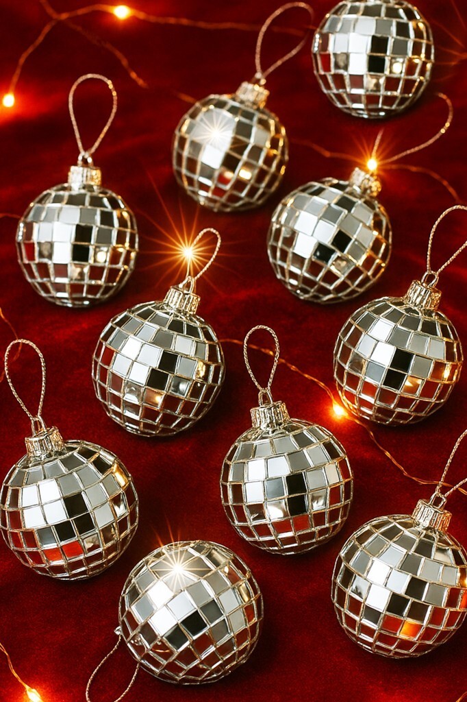 Beysüs Yılbaşı Çam Ağacı Süsü Parlak Aynalı Disko Topu Cici Top 3cm 12'li - 1