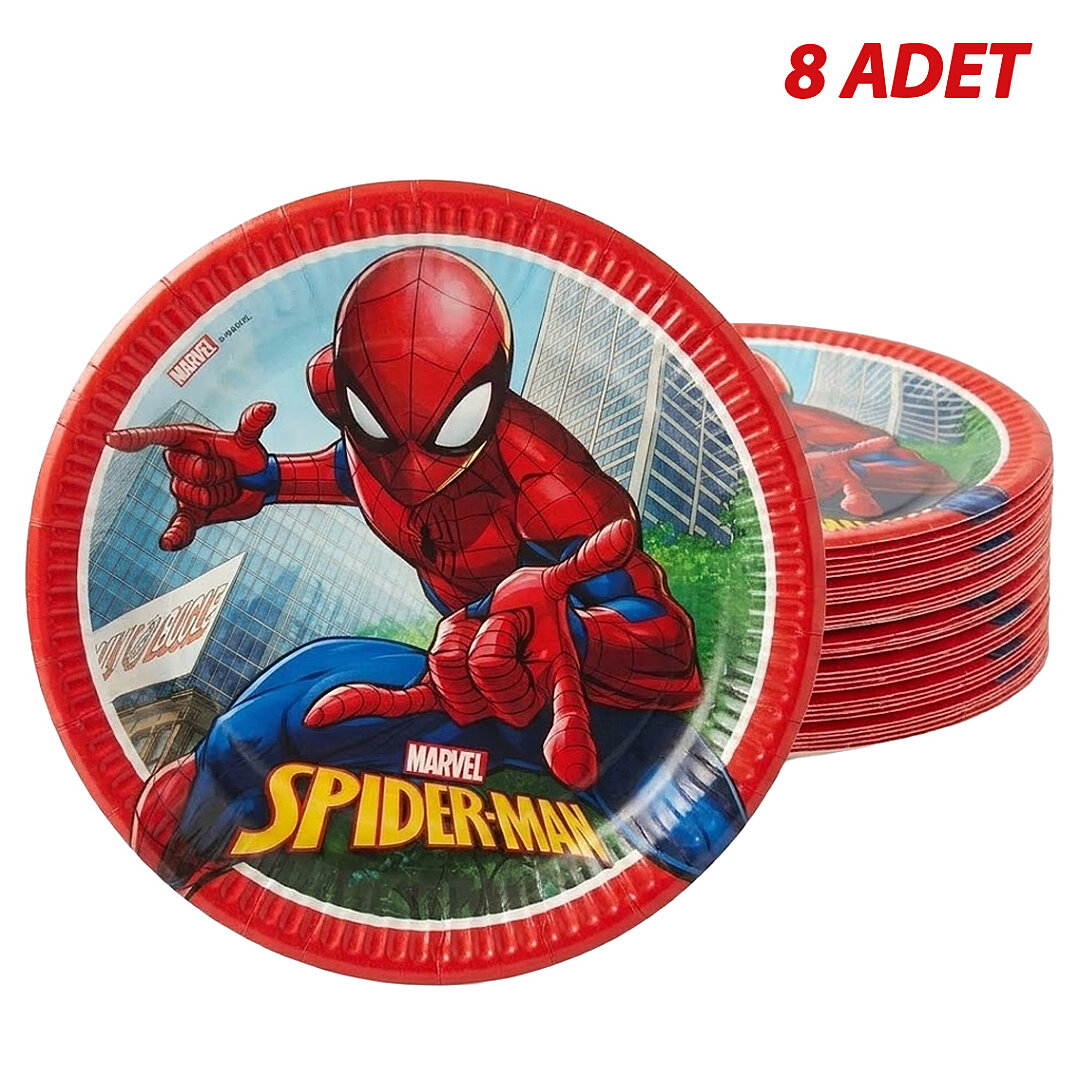 Parti Lisanslı Tabak Spiderman 
