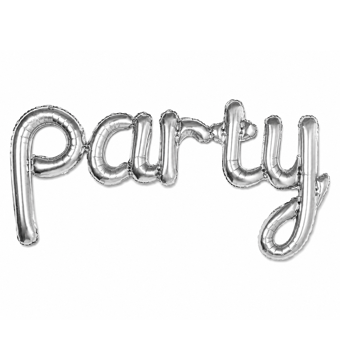 Party El Yazısı Gümüş Folyo Balon