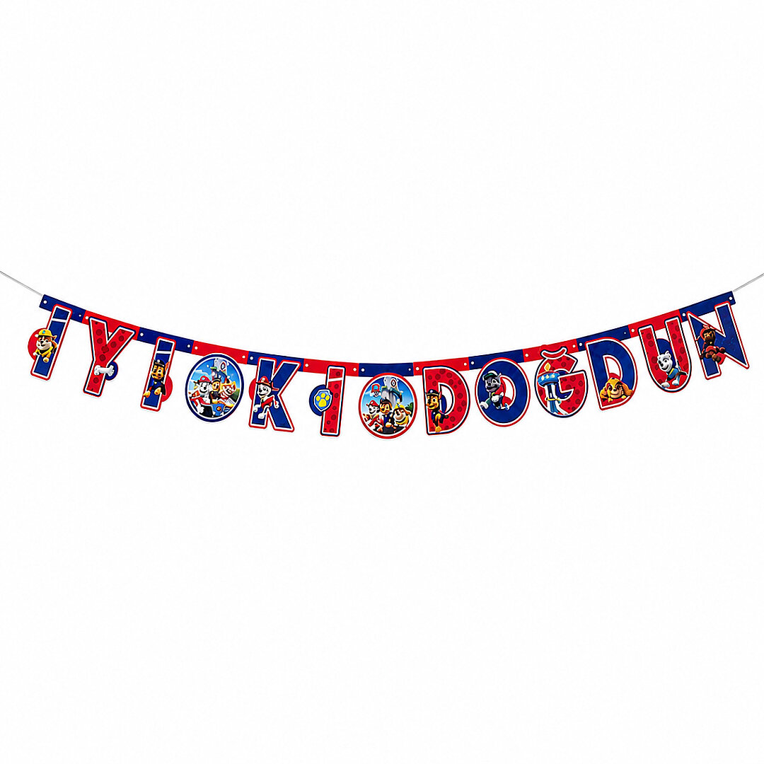 Paw Patrol Temalı İyi Ki Doğdun Banner 