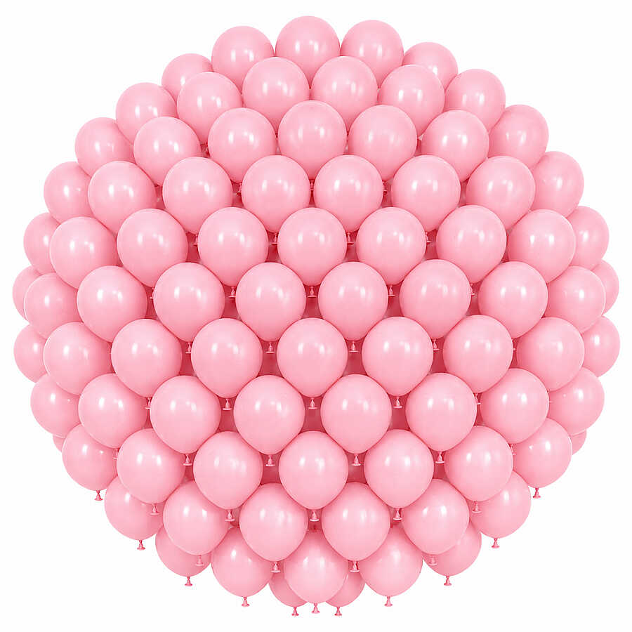 Pembe Renk Lateks makaron Balon (30 cm) - 100 Adet