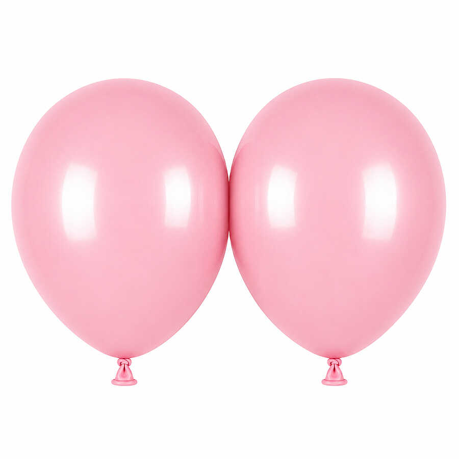 Pembe Renk Lateks makaron Balon (45 cm) - 2 Adet