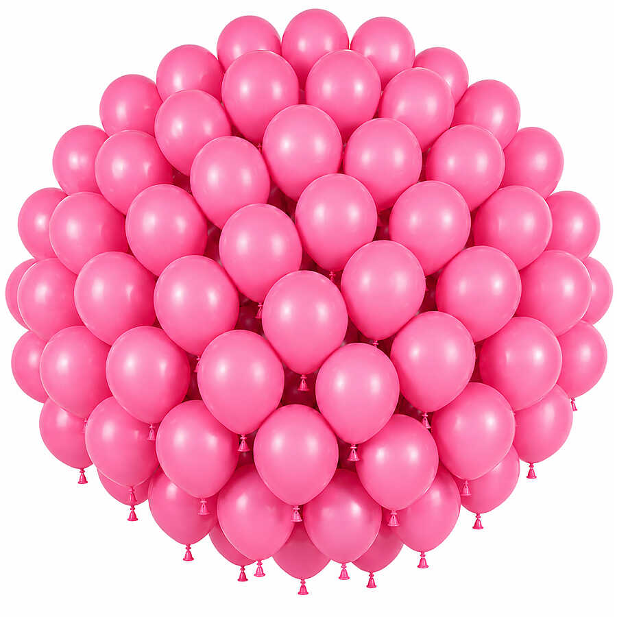Pembe Renk Lateks Pastel Balon (30 cm) - 100 Adet