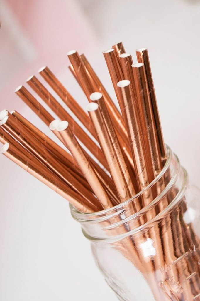 Pipet Kağıt Rose Gold 25 li - 4