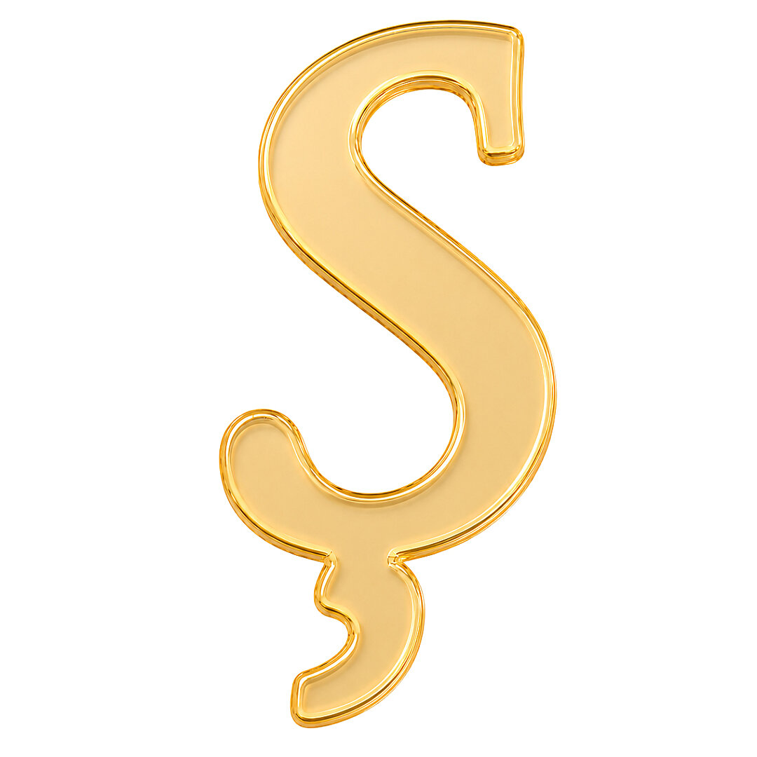 Pleksi Harf 4 cm Gold Ş 4 cm 