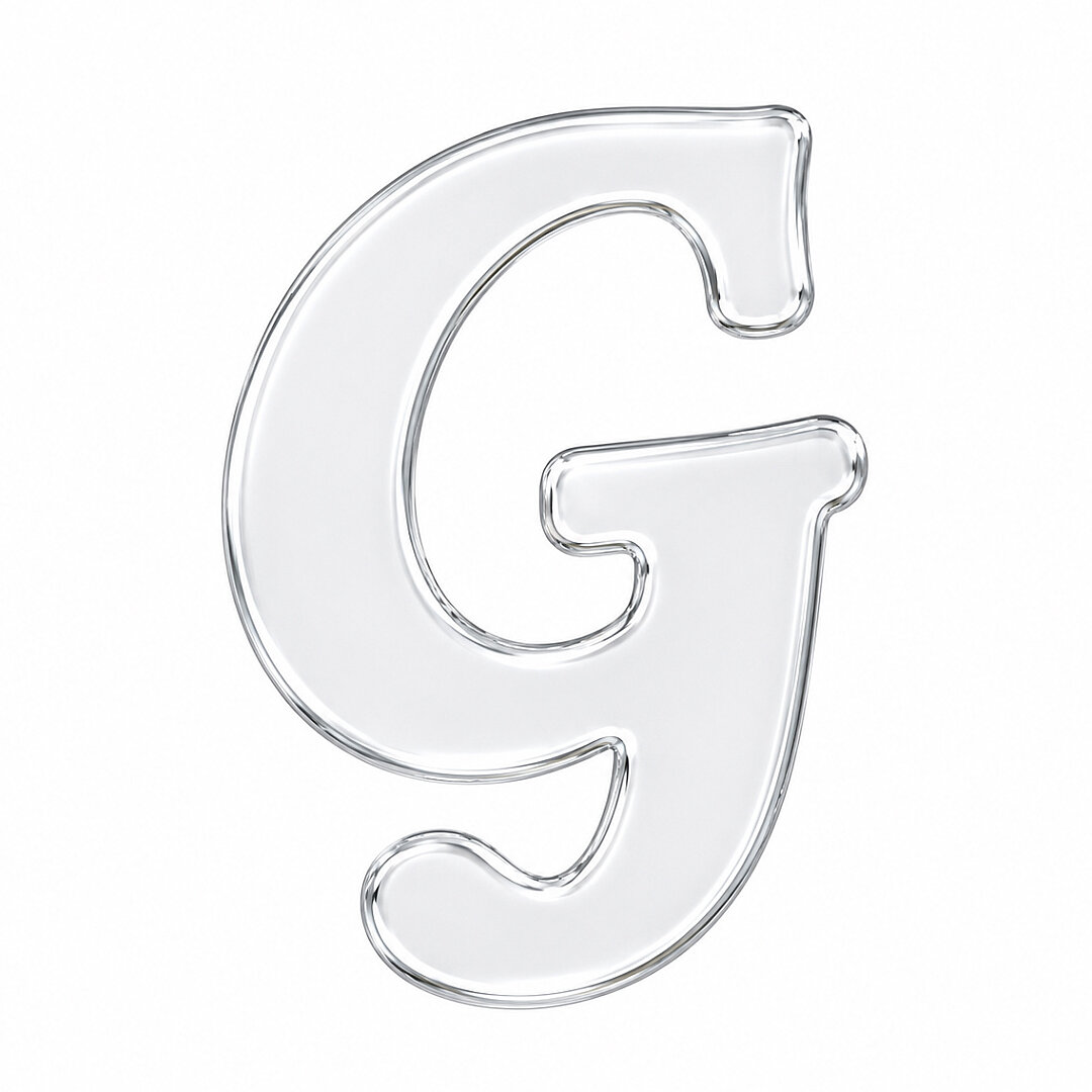 Pleksi Harf 4 cm Gümüş G 4 cm 