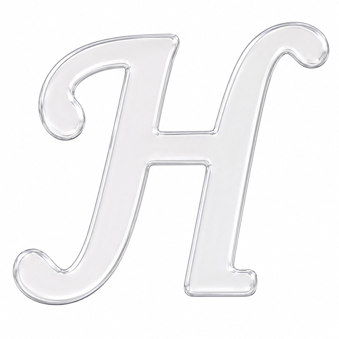 Pleksi Harf 4 cm Gümüş H 4 cm 