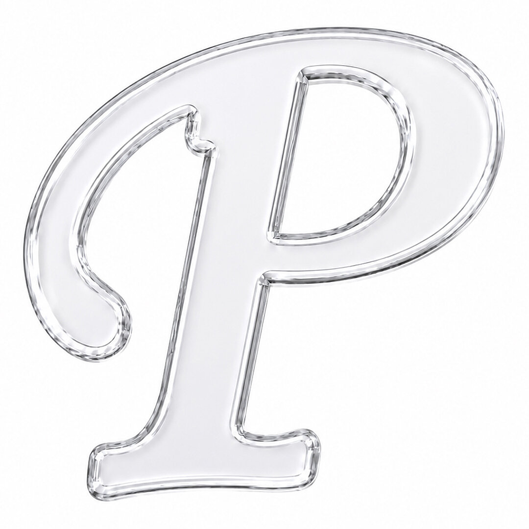 Pleksi Harf 4 cm Gümüş P 4 cm 