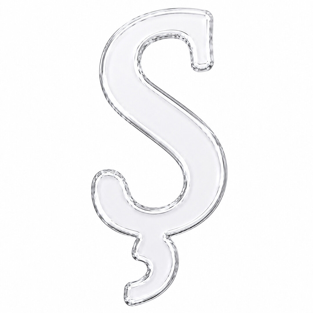 Pleksi Harf 4 cm Gümüş Ş 4 cm 