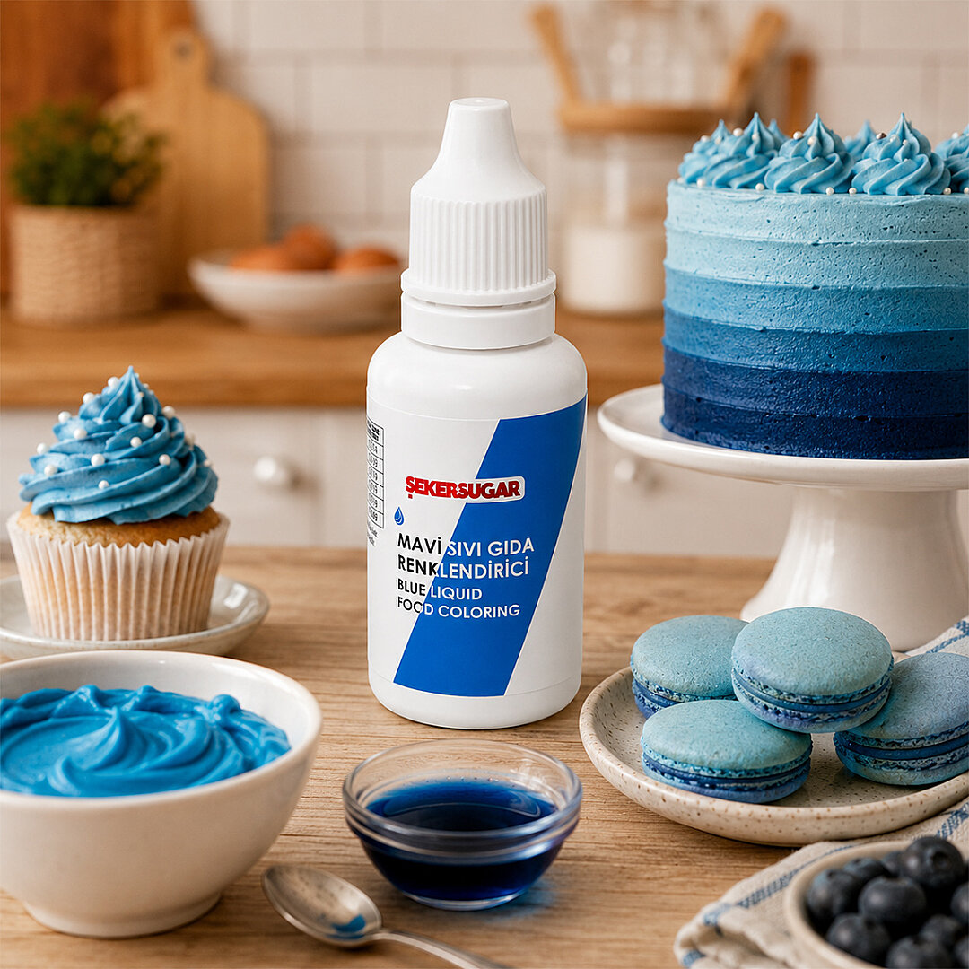 Renklendirici Yenilebilir Mavi Gıda Boyası 20 ml. 