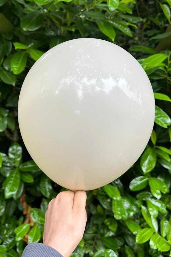 Retro Deniz Kumu Balon Bej 20 adet 12inç - 2