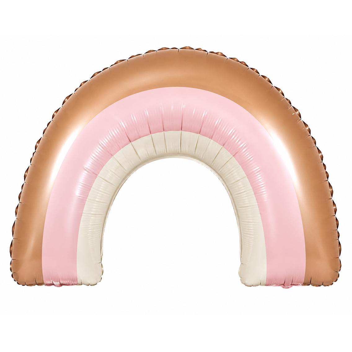 Retro Pembe Gökkuşağı Folyo Balon