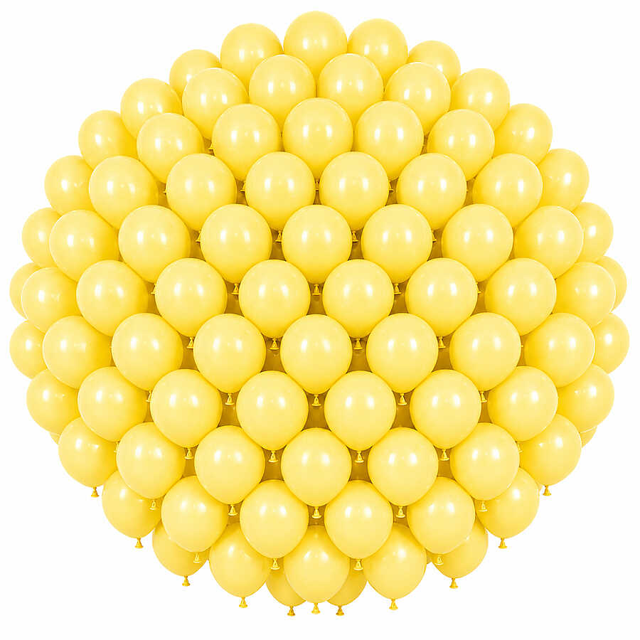 Sarı Renk Lateks makaron Balon (30 cm) - 100 Adet