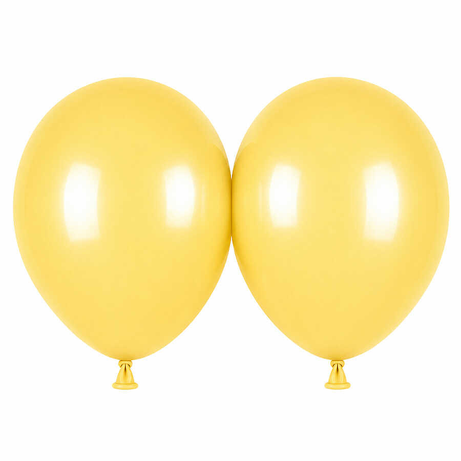 Sarı Renk Lateks makaron Balon (45 cm) - 2 Adet