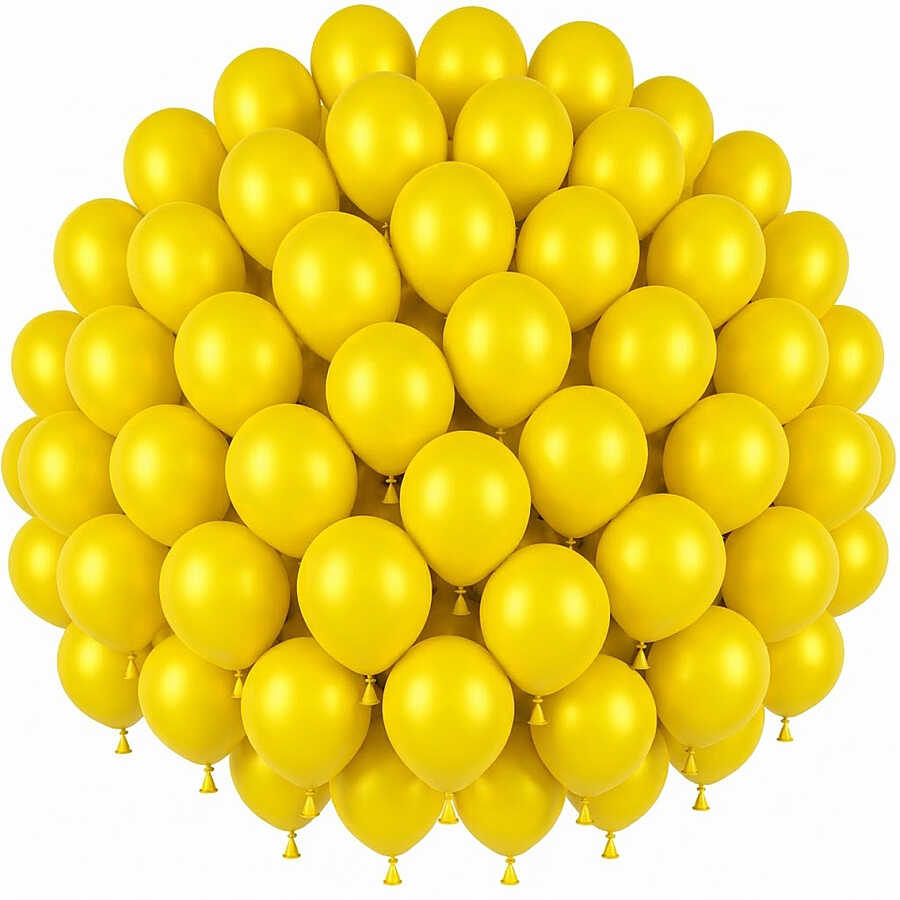 Sarı Renk Lateks Pastel Balon (30 cm) - 50 Adet