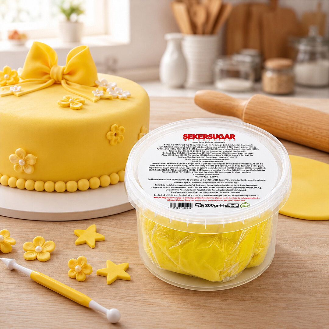 Sarı Şeker Hamuru 200 g 