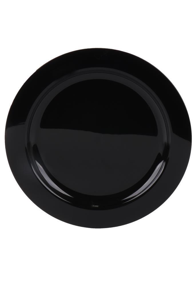 Sert Plastik Parti Tabağı Kullanat Parti Tabak Siyah 10 lu - 1