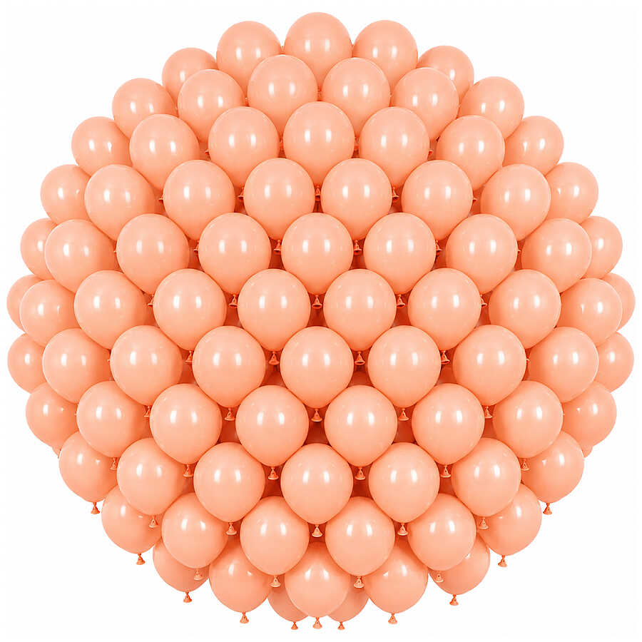 Somon Renk Lateks makaron Balon (30 cm) - 100 Adet