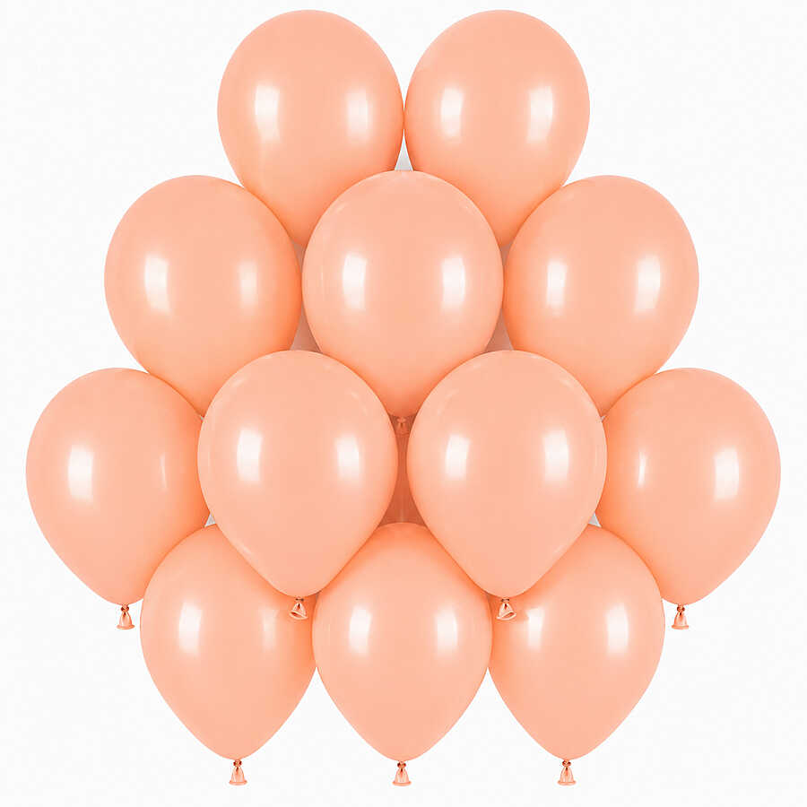 Somon Renk Lateks makaron Balon (30 cm) - 12 Adet