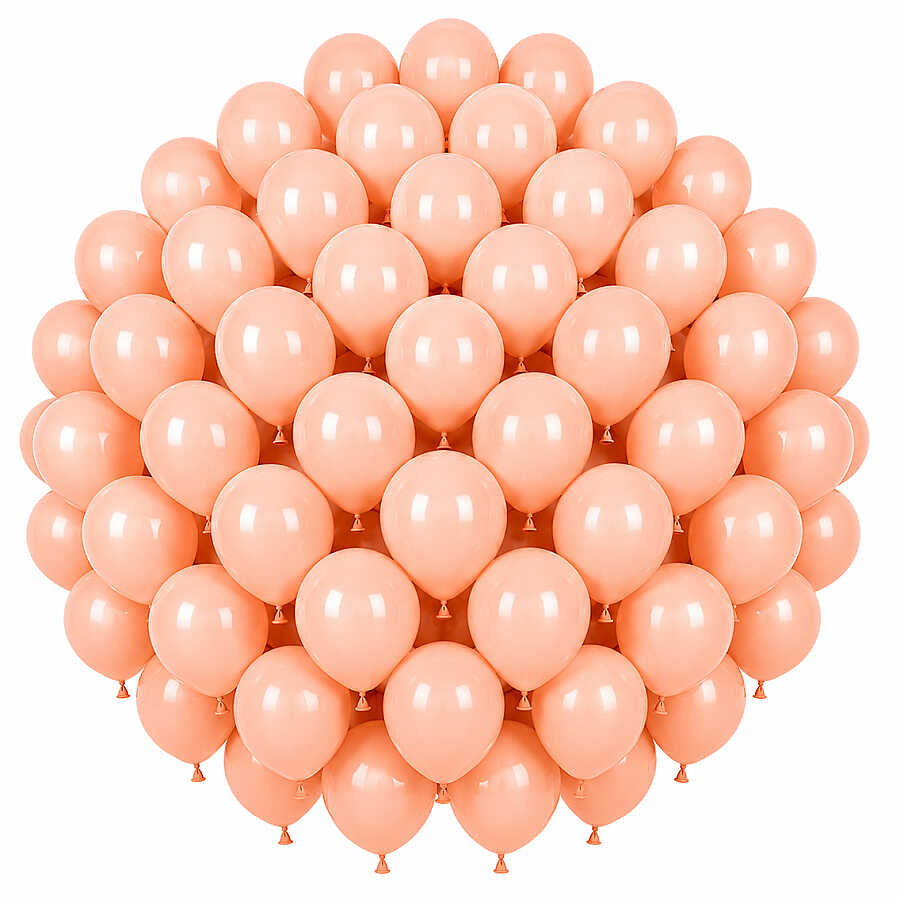 Somon Renk Lateks makaron Balon (30 cm) - 50 Adet