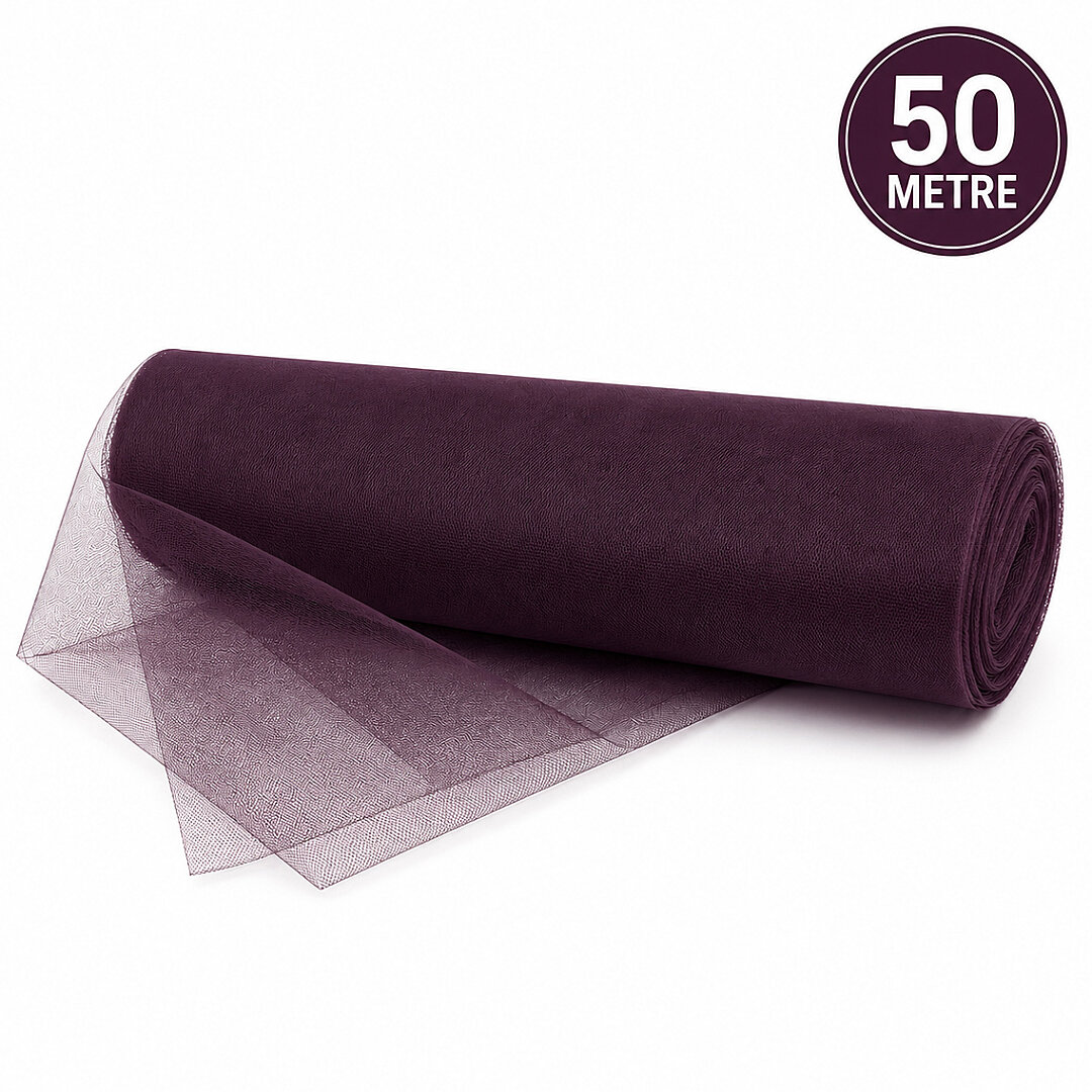Süsleme Tülü Mürdüm Grek Tül 50 m 