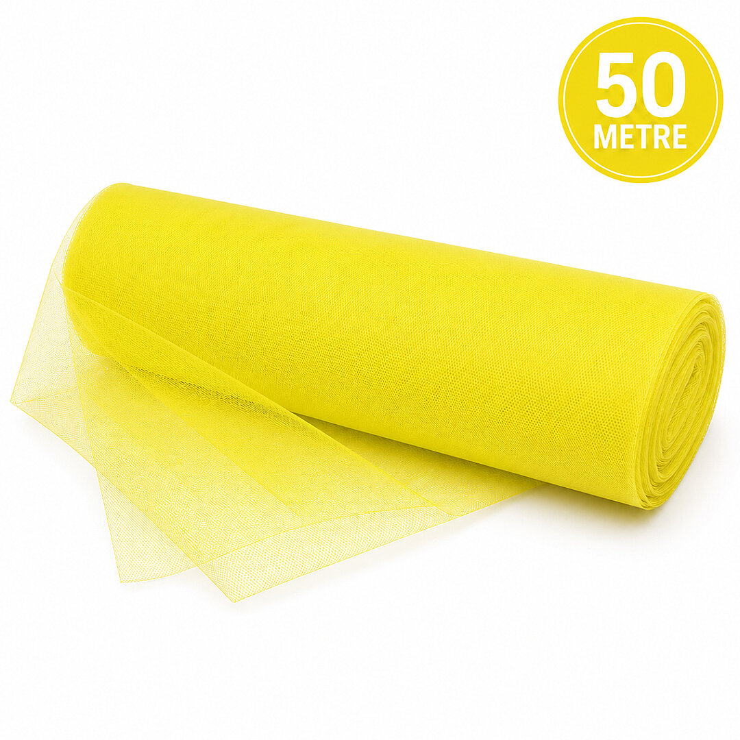 Süsleme Tülü Sarı Grek Tül 50 m 