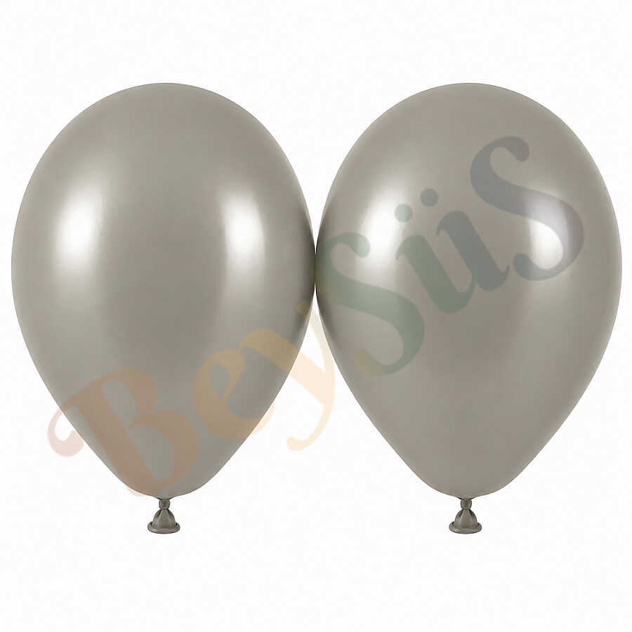 Taş Renk Lateks Retro Balon (50 cm) - 2 Adet