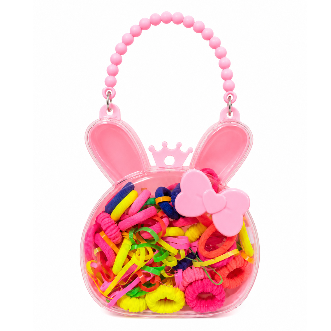 Tavşan Mini Çantalı Lastik Toka Set