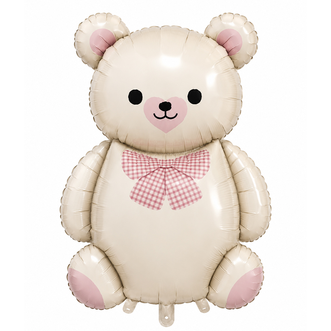 Teddy Ayıcık Balon Pembe Papyonlu Folyo Balon