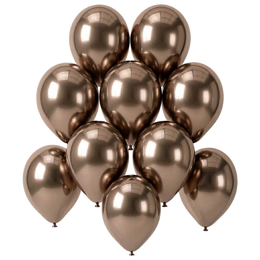 Truffle Renk Lateks krom Balon (15 cm) - 10 Adet