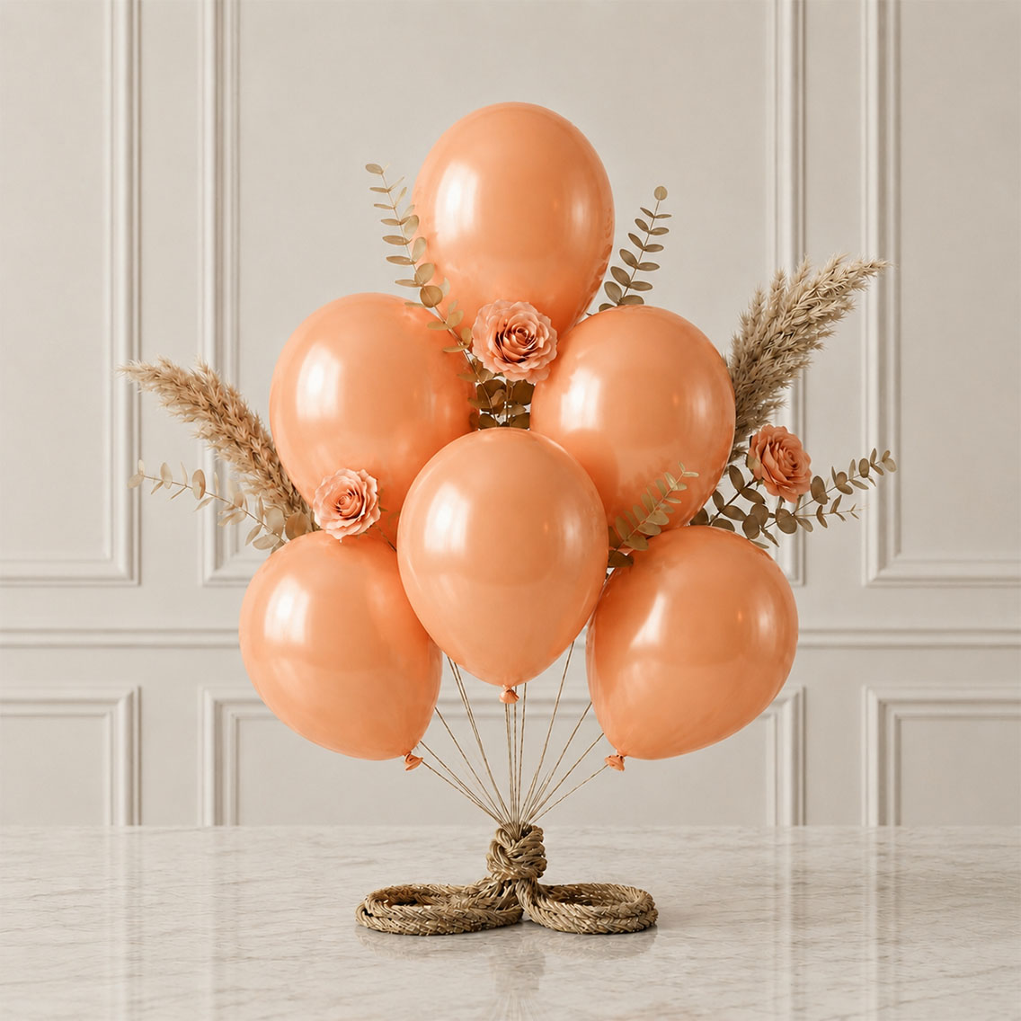 Turuncu Renk Lateks Metalik Balon (30 cm) - 6 Adet