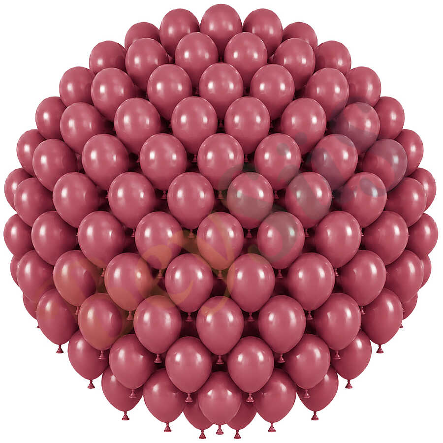 Yaban Çileği Renk Lateks Retro Balon (30 cm) - 100 Adet