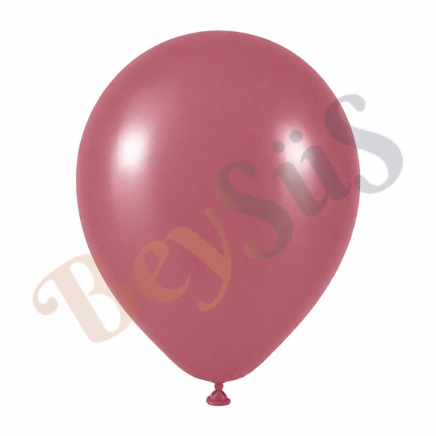 Yaban Çileği Renk Lateks Retro Balon (60 cm) - 1 Adet
