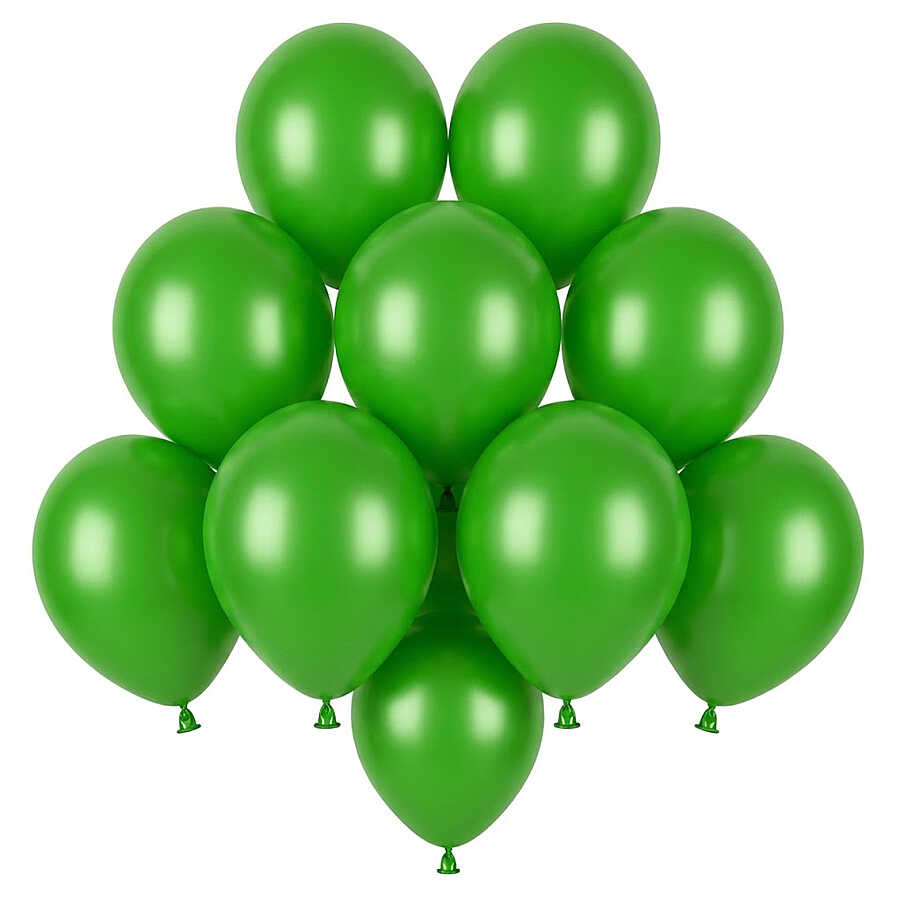 Yeşil Renk Lateks Pastel Balon (13 cm) - 10 Adet