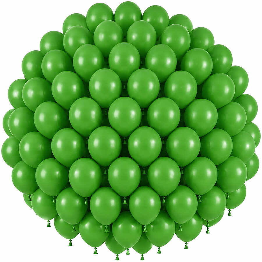 Yeşil Renk Lateks Pastel Balon (30 cm) - 100 Adet