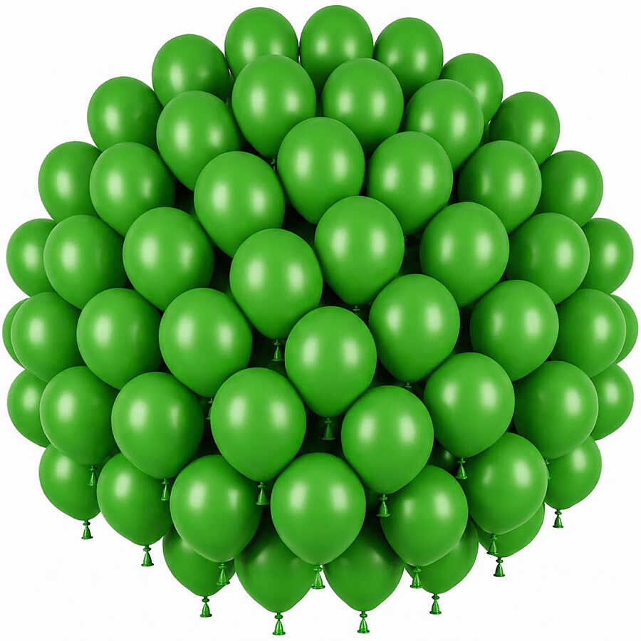 Yeşil Renk Lateks Pastel Balon (30 cm) - 50 Adet