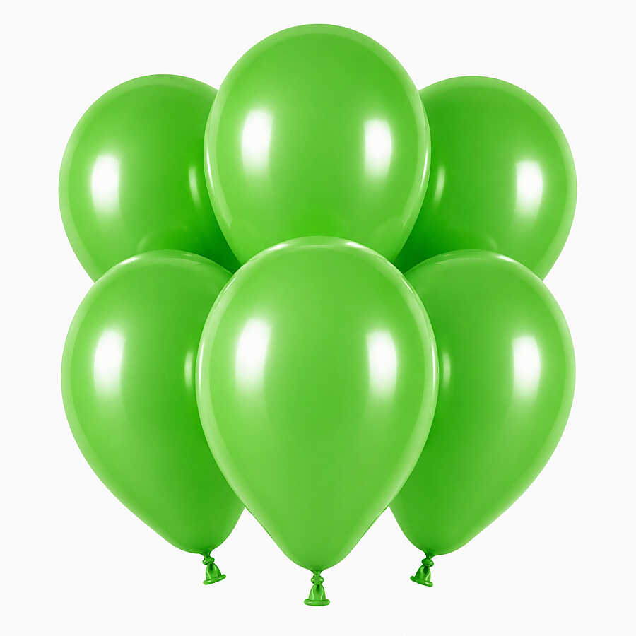 Yeşil Renk Lateks Pastel Balon (30 cm) - 6 Adet