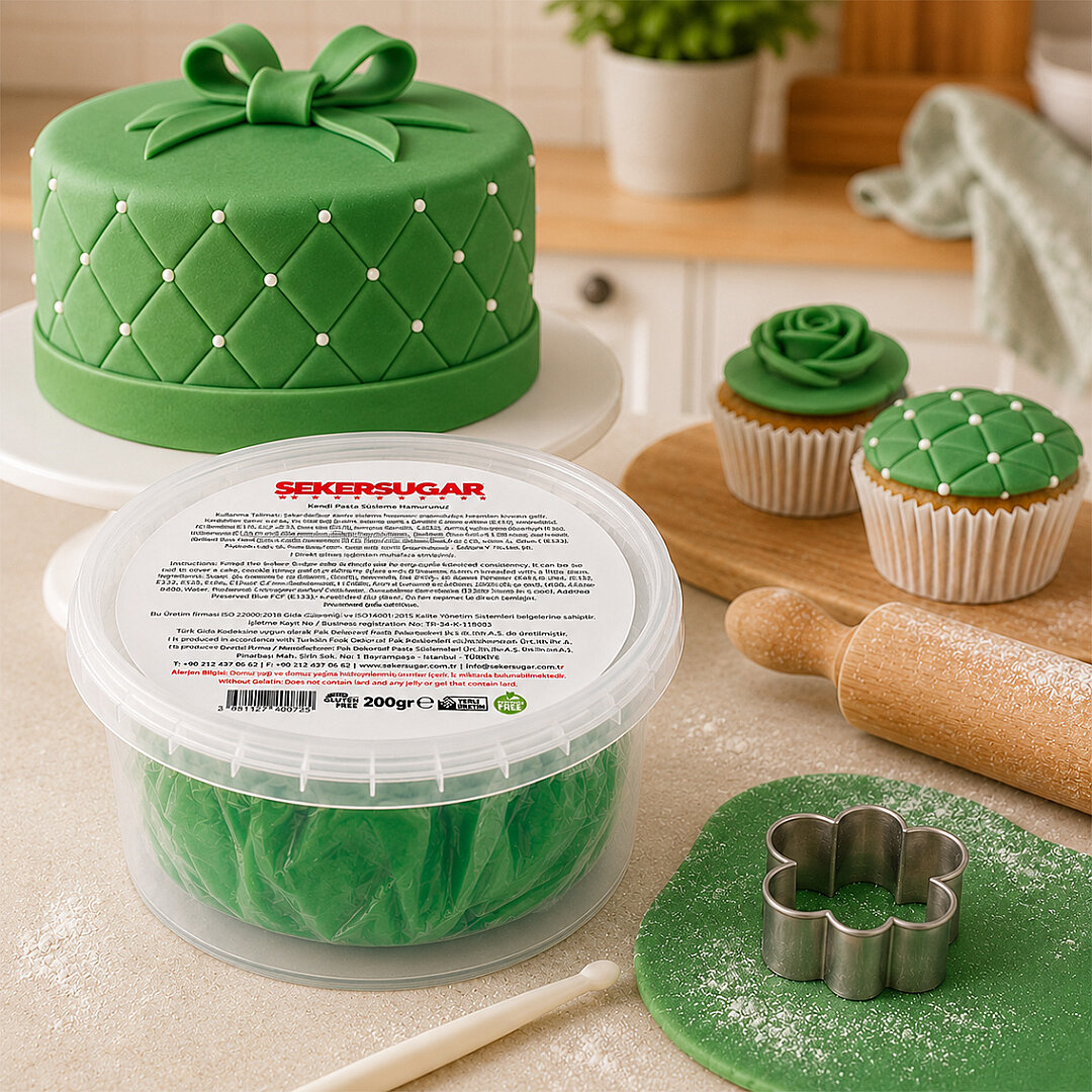 Yeşil Şeker Hamuru 200 g 