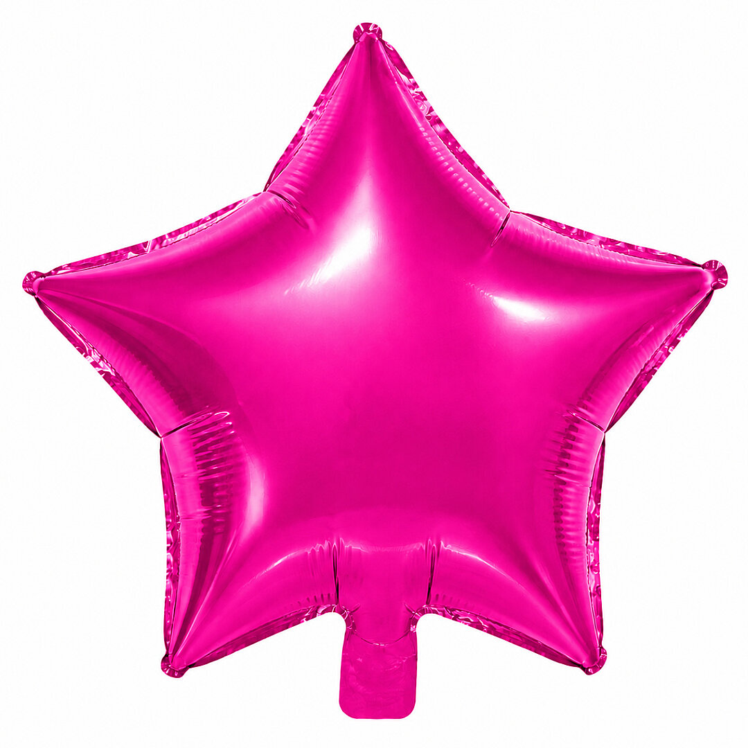 Yıldız Folyo Balon Fuşya 24 inc 