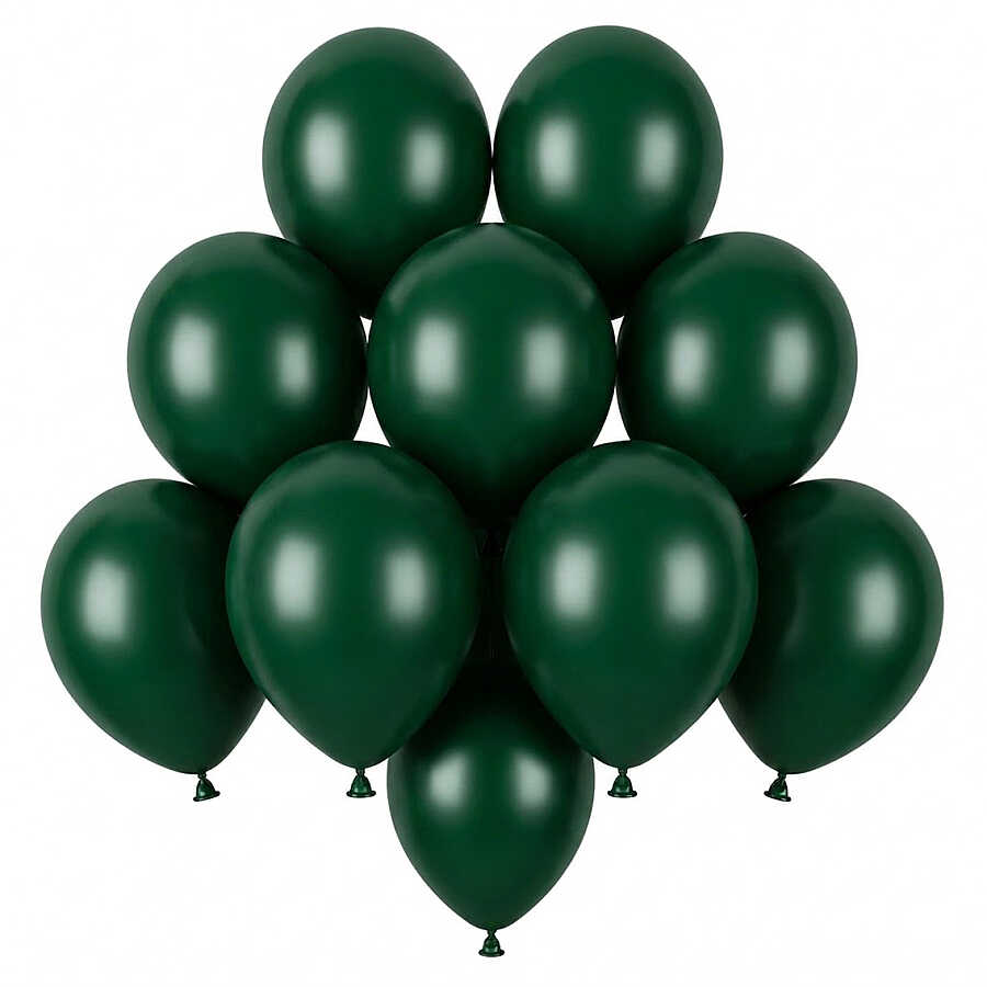 Zümrüt Yeşil Renk Lateks Pastel Balon (13 cm) - 10 Adet